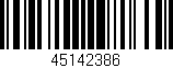 Código de barras (EAN, GTIN, SKU, ISBN): '45142386'