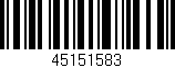 Código de barras (EAN, GTIN, SKU, ISBN): '45151583'