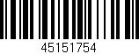 Código de barras (EAN, GTIN, SKU, ISBN): '45151754'