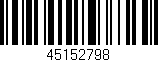 Código de barras (EAN, GTIN, SKU, ISBN): '45152798'