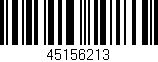 Código de barras (EAN, GTIN, SKU, ISBN): '45156213'