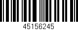Código de barras (EAN, GTIN, SKU, ISBN): '45156245'