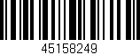 Código de barras (EAN, GTIN, SKU, ISBN): '45158249'