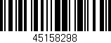 Código de barras (EAN, GTIN, SKU, ISBN): '45158298'