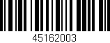 Código de barras (EAN, GTIN, SKU, ISBN): '45162003'