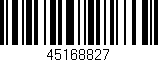 Código de barras (EAN, GTIN, SKU, ISBN): '45168827'