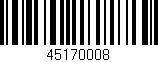 Código de barras (EAN, GTIN, SKU, ISBN): '45170008'