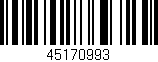 Código de barras (EAN, GTIN, SKU, ISBN): '45170993'