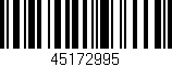 Código de barras (EAN, GTIN, SKU, ISBN): '45172995'