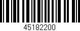 Código de barras (EAN, GTIN, SKU, ISBN): '45182200'