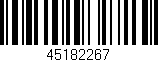 Código de barras (EAN, GTIN, SKU, ISBN): '45182267'