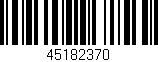 Código de barras (EAN, GTIN, SKU, ISBN): '45182370'