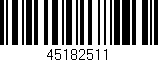 Código de barras (EAN, GTIN, SKU, ISBN): '45182511'