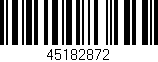 Código de barras (EAN, GTIN, SKU, ISBN): '45182872'