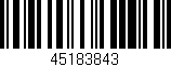 Código de barras (EAN, GTIN, SKU, ISBN): '45183843'