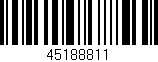 Código de barras (EAN, GTIN, SKU, ISBN): '45188811'
