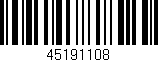 Código de barras (EAN, GTIN, SKU, ISBN): '45191108'