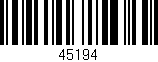 Código de barras (EAN, GTIN, SKU, ISBN): '45194'