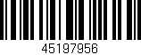 Código de barras (EAN, GTIN, SKU, ISBN): '45197956'
