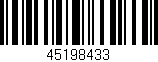 Código de barras (EAN, GTIN, SKU, ISBN): '45198433'