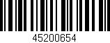 Código de barras (EAN, GTIN, SKU, ISBN): '45200654'