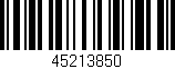 Código de barras (EAN, GTIN, SKU, ISBN): '45213850'