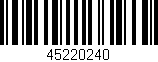 Código de barras (EAN, GTIN, SKU, ISBN): '45220240'