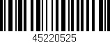 Código de barras (EAN, GTIN, SKU, ISBN): '45220525'