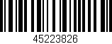 Código de barras (EAN, GTIN, SKU, ISBN): '45223826'
