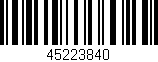 Código de barras (EAN, GTIN, SKU, ISBN): '45223840'