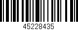 Código de barras (EAN, GTIN, SKU, ISBN): '45228435'