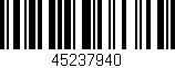 Código de barras (EAN, GTIN, SKU, ISBN): '45237940'