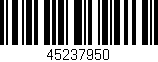 Código de barras (EAN, GTIN, SKU, ISBN): '45237950'