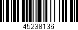 Código de barras (EAN, GTIN, SKU, ISBN): '45238136'