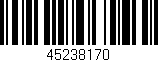 Código de barras (EAN, GTIN, SKU, ISBN): '45238170'