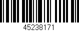 Código de barras (EAN, GTIN, SKU, ISBN): '45238171'