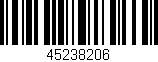 Código de barras (EAN, GTIN, SKU, ISBN): '45238206'