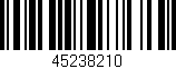 Código de barras (EAN, GTIN, SKU, ISBN): '45238210'