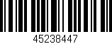 Código de barras (EAN, GTIN, SKU, ISBN): '45238447'