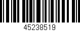Código de barras (EAN, GTIN, SKU, ISBN): '45238519'