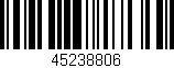 Código de barras (EAN, GTIN, SKU, ISBN): '45238806'