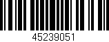 Código de barras (EAN, GTIN, SKU, ISBN): '45239051'