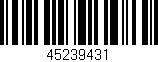 Código de barras (EAN, GTIN, SKU, ISBN): '45239431'