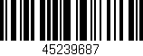 Código de barras (EAN, GTIN, SKU, ISBN): '45239687'
