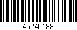 Código de barras (EAN, GTIN, SKU, ISBN): '45240188'