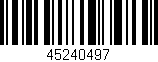 Código de barras (EAN, GTIN, SKU, ISBN): '45240497'
