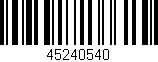 Código de barras (EAN, GTIN, SKU, ISBN): '45240540'