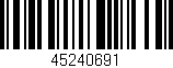Código de barras (EAN, GTIN, SKU, ISBN): '45240691'