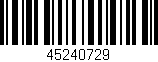 Código de barras (EAN, GTIN, SKU, ISBN): '45240729'