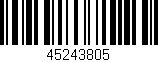 Código de barras (EAN, GTIN, SKU, ISBN): '45243805'